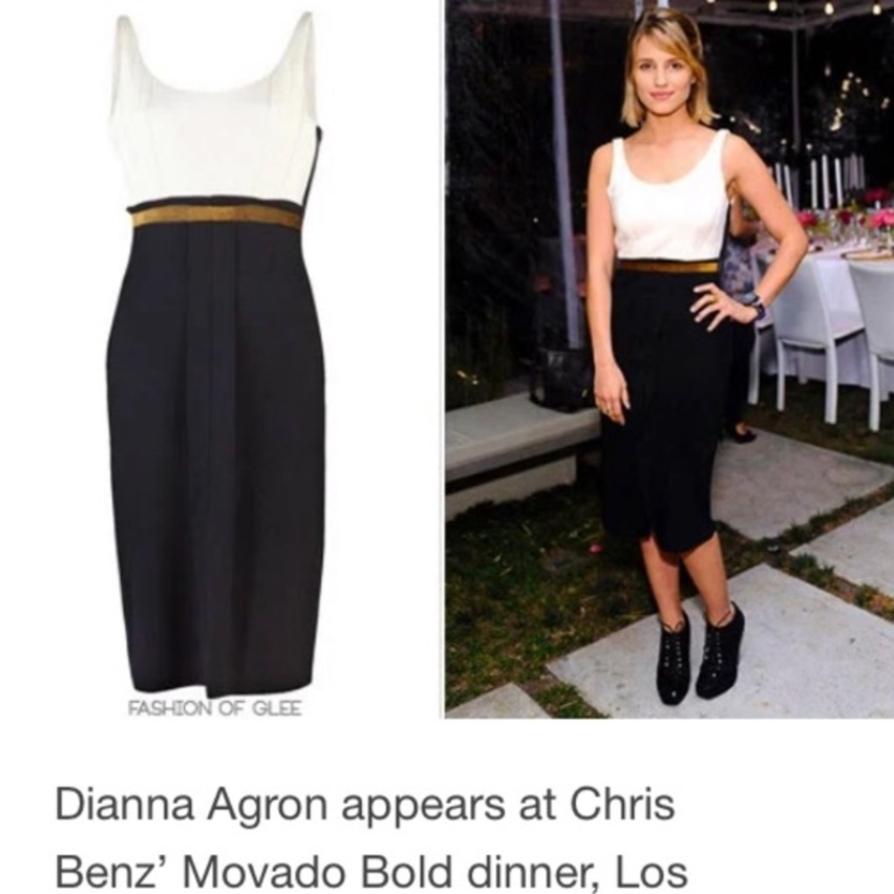 Chris Benz New Nelda black wool dress, sz4, NWT